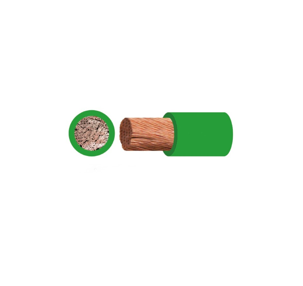 CABLE LIBRE HALOG.2.5MM VERDE CARRETE