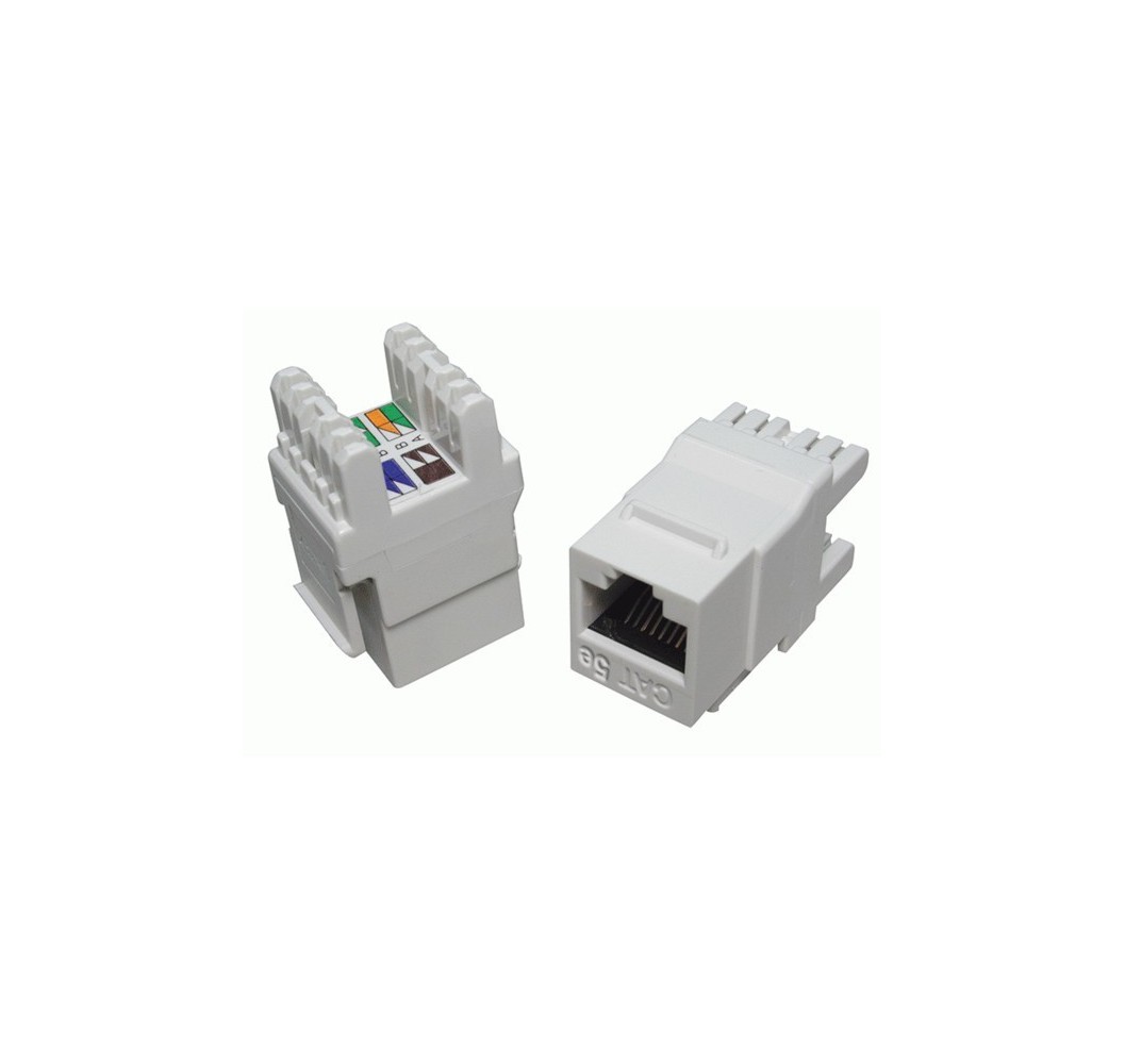 MOD.RJ-45 CAT.5E HORIZ.KEYSTONE