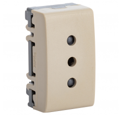 HABITAT 21 ENCHUFE 10A SEGURIDAD  BEIG 6708