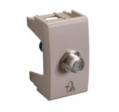 HABITAT 21 ENCHUFE COAXIAL   BEIG 6796