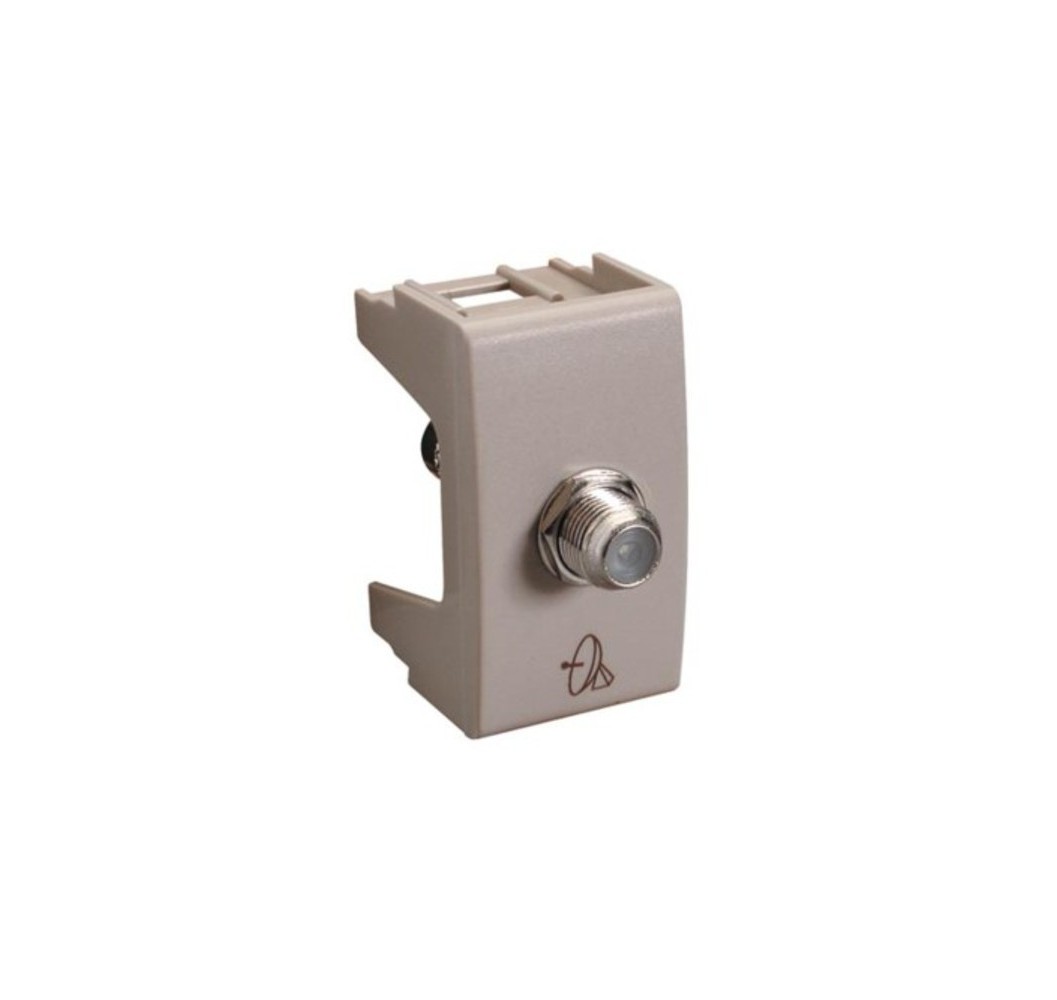 HABITAT 21 ENCHUFE COAXIAL   BEIG 6796
