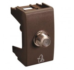 HABITAT 21 ENCHUFE TV COAX.MARRON 6696