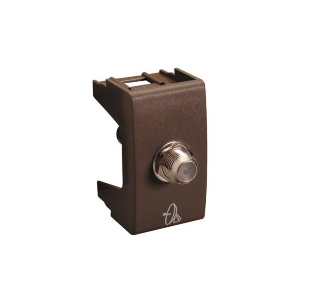 HABITAT 21 ENCHUFE TV COAX.MARRON 6696