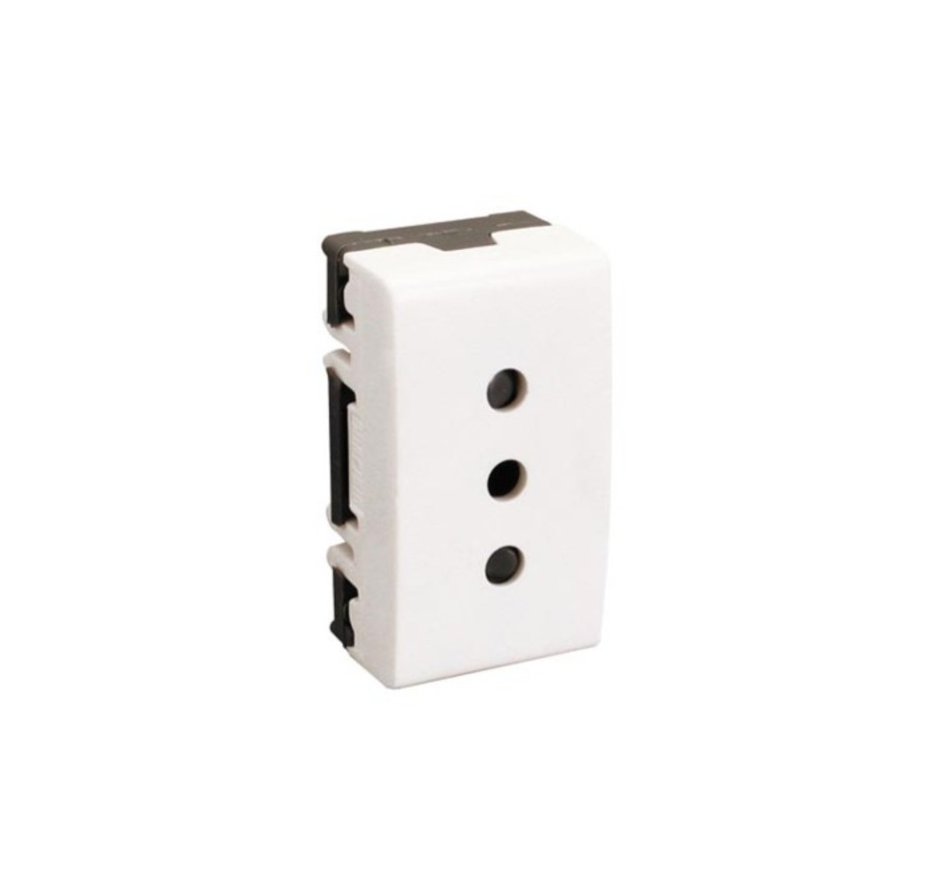 HABITAT 21 ENCHUFE 10A SEGURIDAD  BLANCO 6908