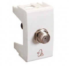 HABITAT 21 ENCHUFE TV COAXIAL   BLANCO 6996