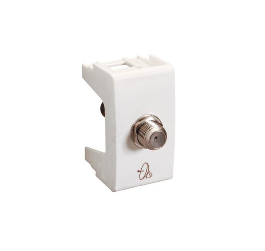 HABITAT 21 ENCHUFE TV COAXIAL   BLANCO 6996