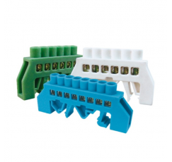 REGLETA CONEXIÓN AISLADA AZUL 4 POLOS