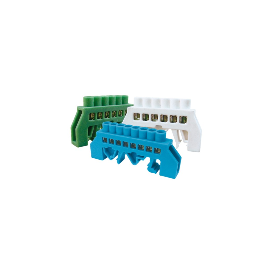REGLETA CONEXIÓN AISLADA AZUL 4 POLOS