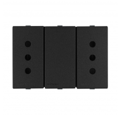 SINTH.S44 ENCH.DUPLEX 2P+T 10A  CARBON 443410