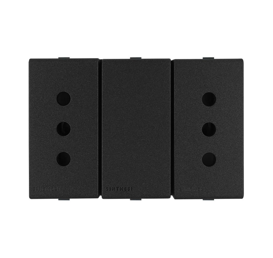 SINTH.S44 ENCH.DUPLEX 2P+T 10A CARBON 443410