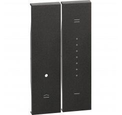 L.NOW CUBRE TECLA DIMMER 2 MOD.NEGRO  KG19