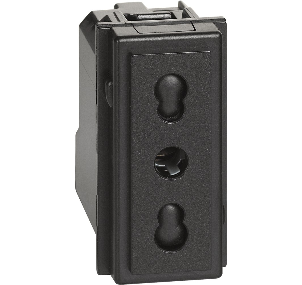 .NOW ENCHUFE 2P+T 10/16A NEGRO KG4180