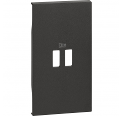 L.NOW CUBRE MODULO USB 2 MOD. NEGRO KG12C