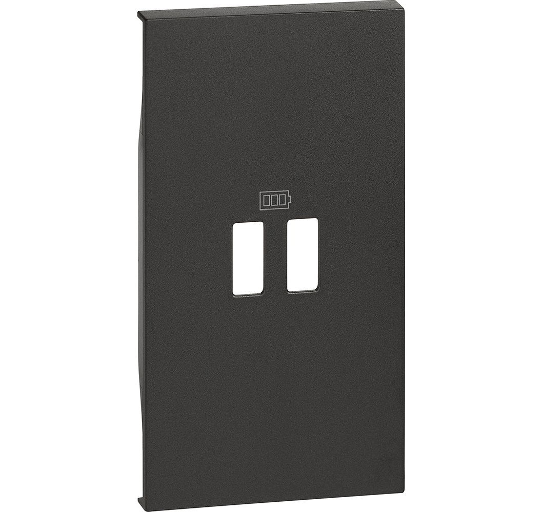 L.NOW CUBRE MODULO USB 2 MOD. NEGRO KG12C