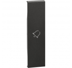 L.NOW CUBRE TECLA 1 MODULO NEGRO KG01D