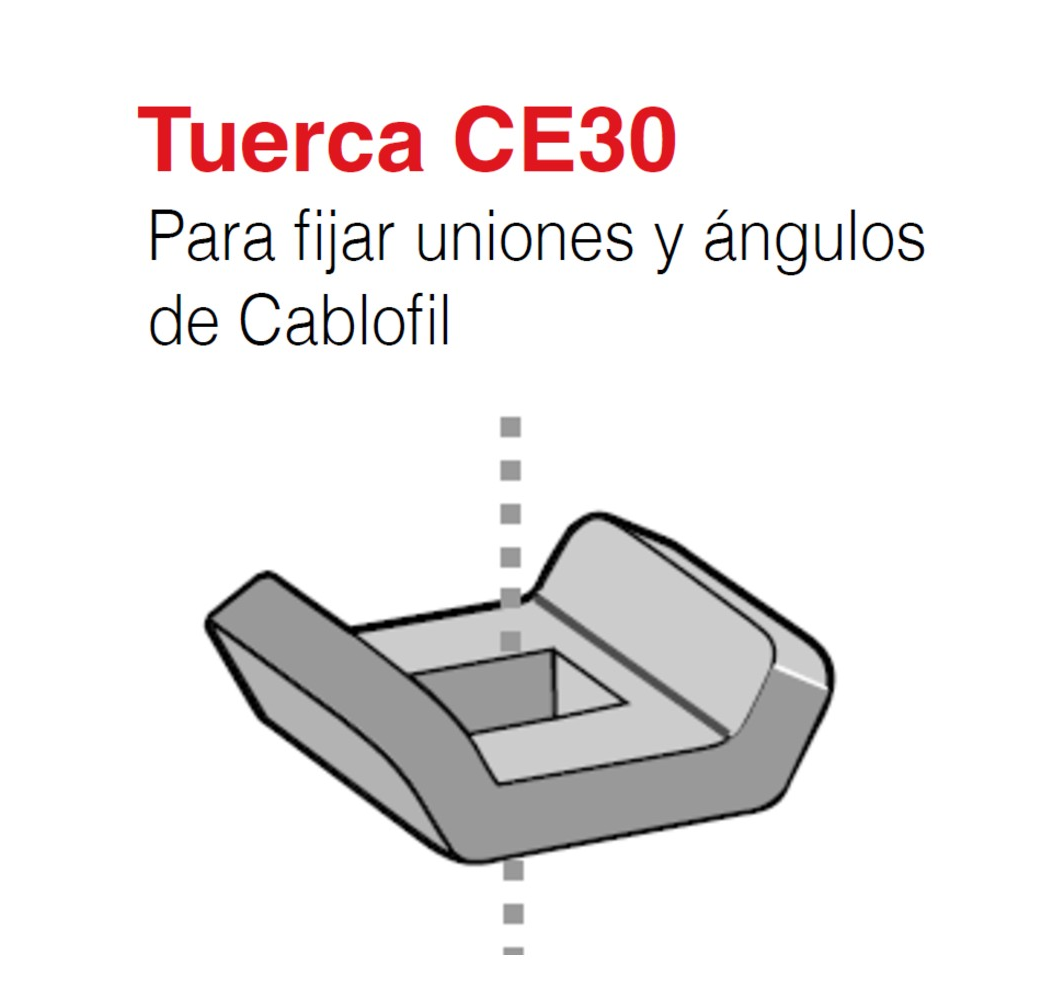 TUERCA PARA FIJAR UNION CE30 CM558044 (BOLSA DE 50 U)