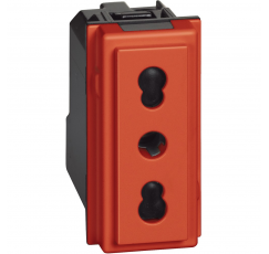 L.NOW ENCHUFE 2P+T 10/16A ROJO KR4180