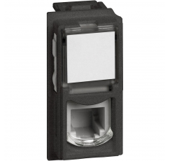 L.NOW ENCHUFE RJ11 NEGRO  KG4258RJ11