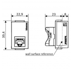 NOBILE MODULO ENCH.RJ45 CAT.6 ANTRAC. AF2179EA