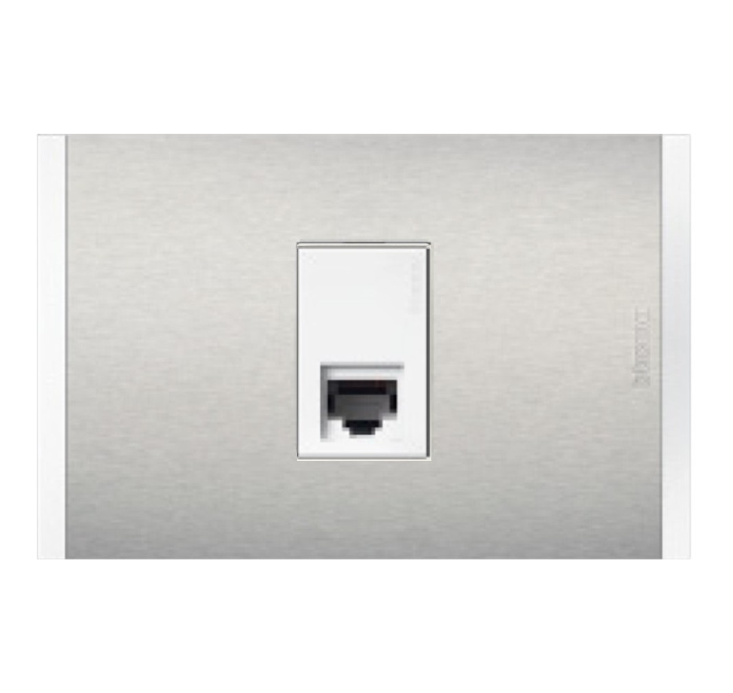 NOBILE ENCH.RJ45 CAT.6 BCO./METAL AF2079E1BMN