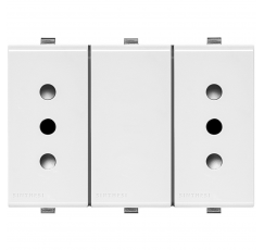 S22 ENCHUFE 2P+T 10/ DUPLEX  BLANCO 223401
