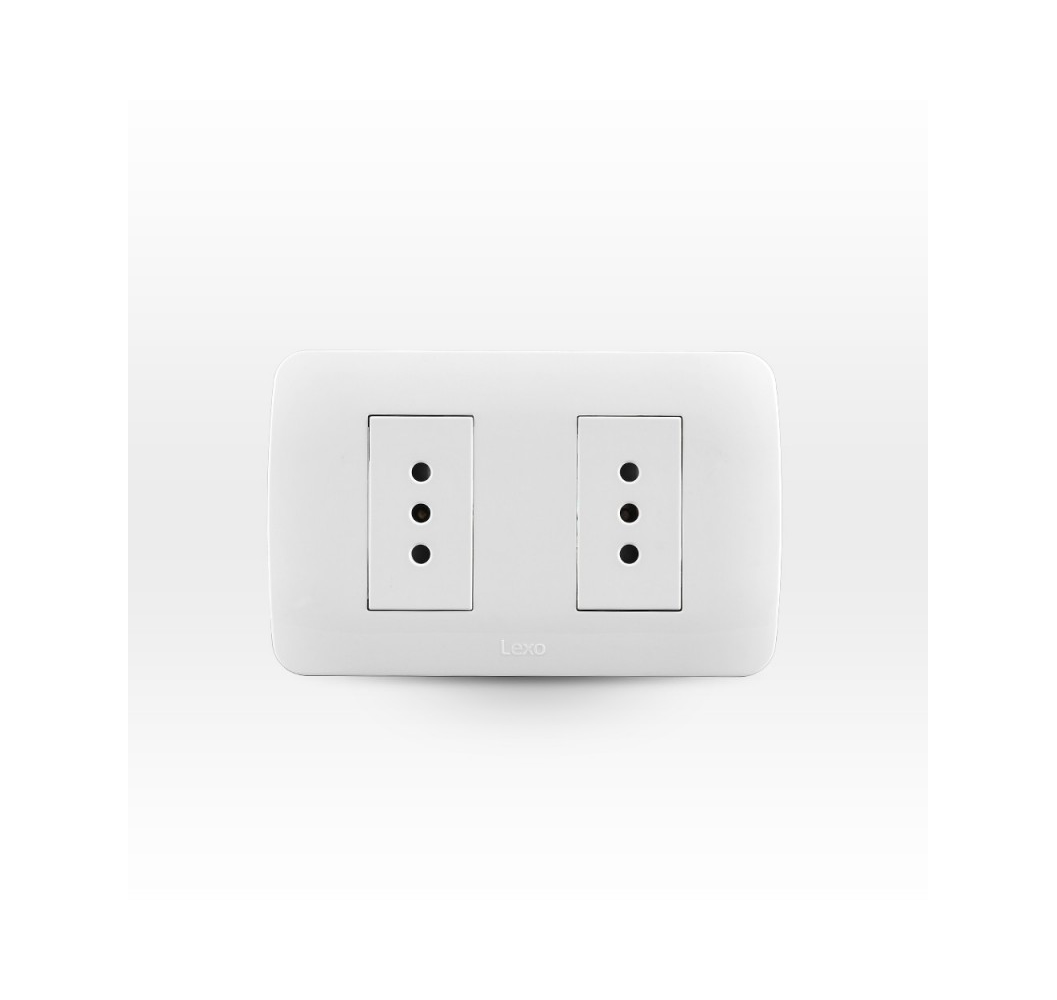 LEXO  ENCH.10A DOBLE   ARM.BLANCO 5380108E