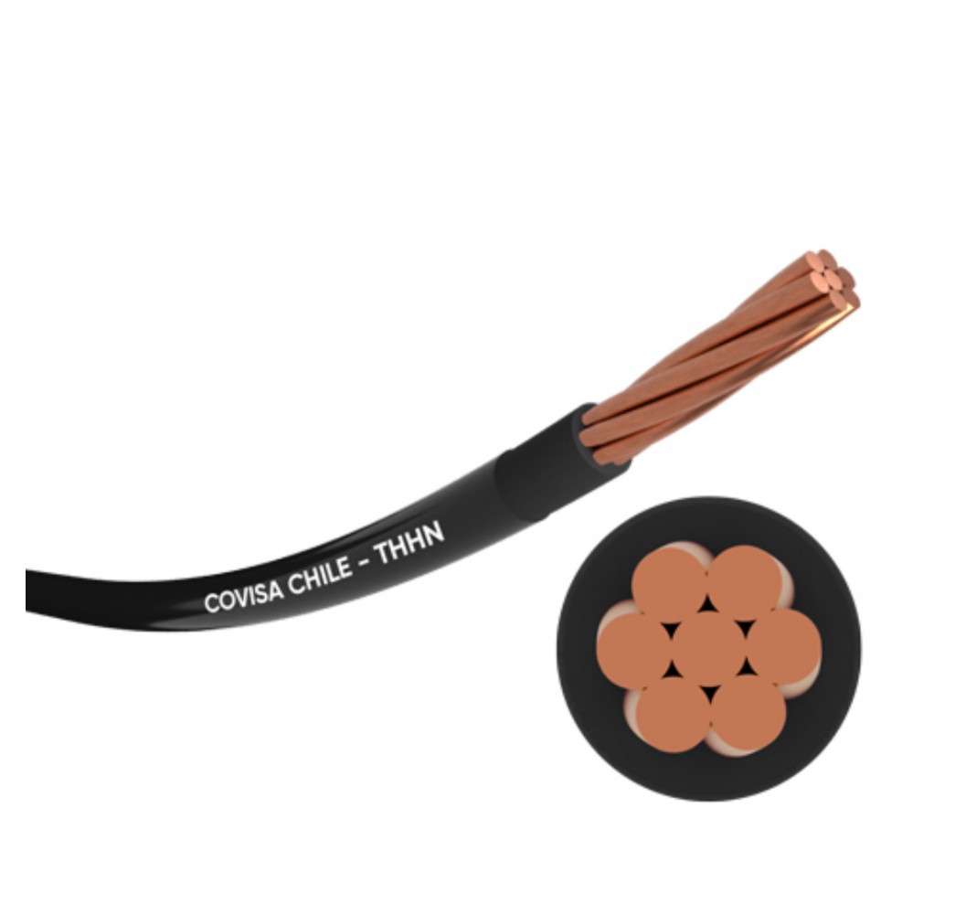 CABLE THHN 002.08 MM #014 NEGRO