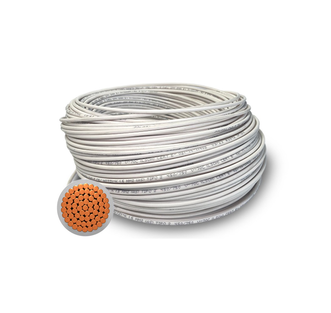 CABLE LIBRE HALOGENO 4.0MM BLANCO