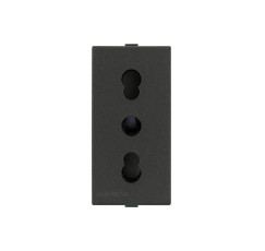 S44 ENCHUFE 2P+T 10/16A  CARBON 443110