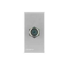 S44 ENCHUFE TV COAXIAL  PLATA 444212