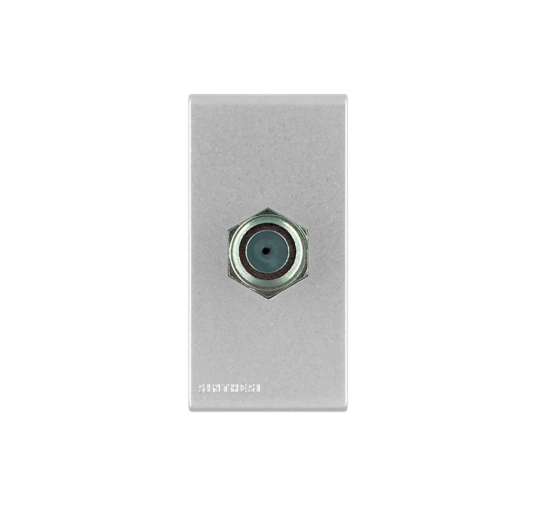 S44 ENCHUFE TV COAXIAL PLATA 444212