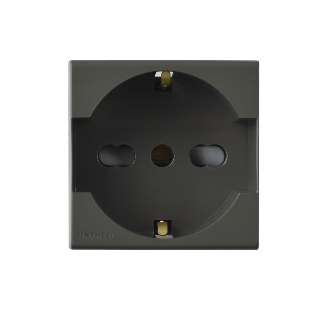 S22 ENCHUFE SCHUKO 2P+T 16A GREY 223303