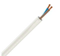 Cordon H05VV.F   2x0.75 mm   Blanco