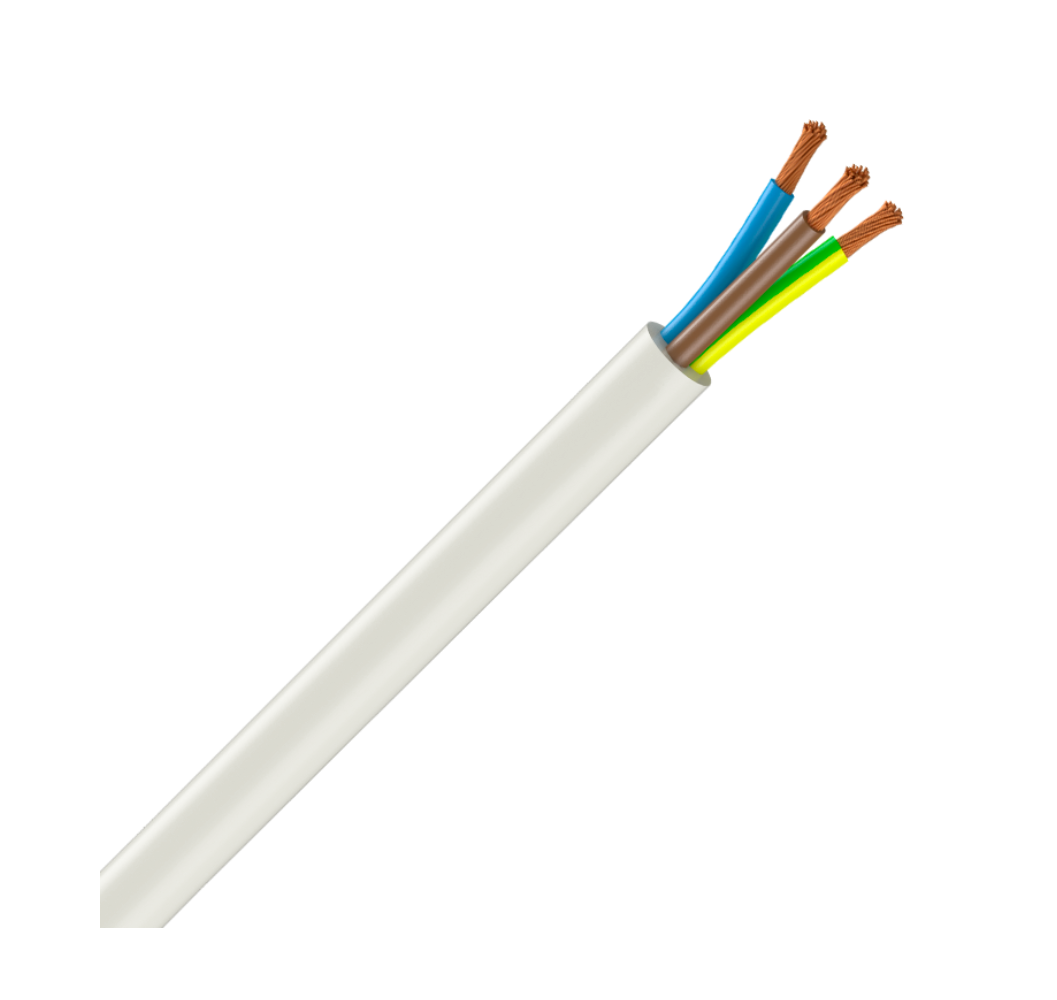 Cordon H05VV.F 3x1.00 mm Blanco