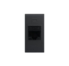 S33 ENCHUFE RJ-45 CAT.5E  NOIR MATE 334126