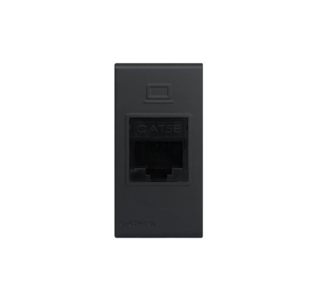 S33 ENCHUFE RJ-45 CAT.5E NOIR MATE 334126