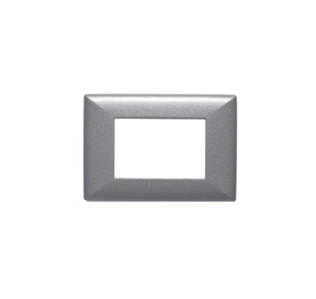 S22 TAPA 3 PUESTO ALUMINIO GRAFITO 220334