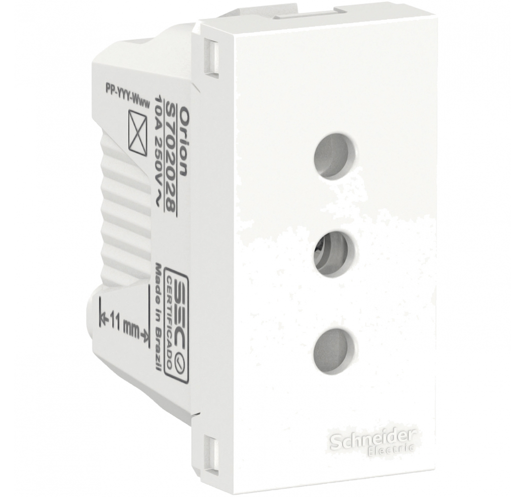 ORION ENCHUFE 2P+T 10A 1M.BLANCO S70202804