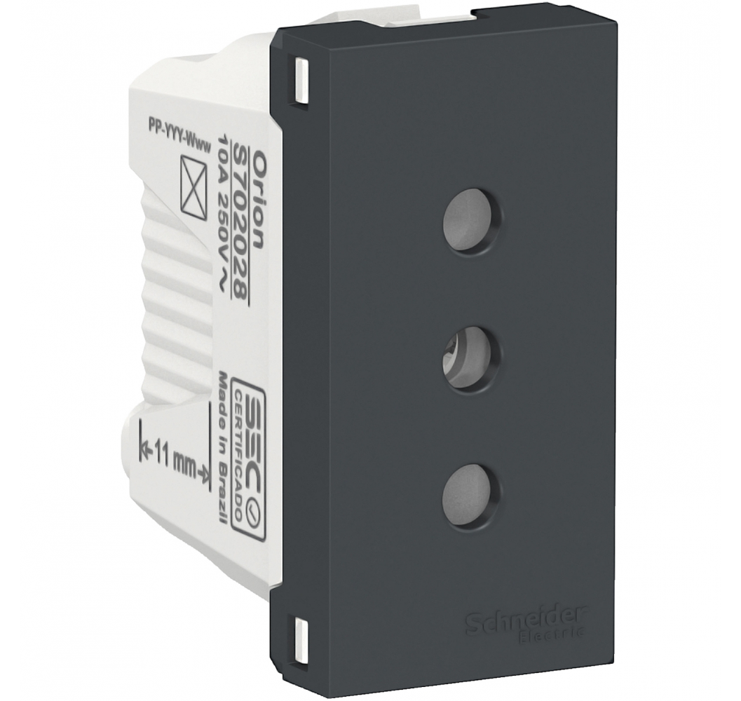 ORION ENCHUFE 2P+T 10A 1M.GRIS.S70202894